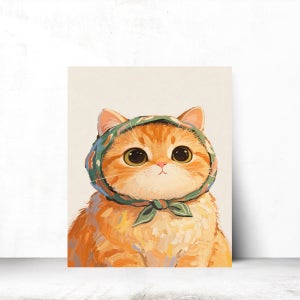 마지아갤러리 감성 일러스트 고양이그림 동물 카페 거실 인테리어액자 청순냥이 31X41cm