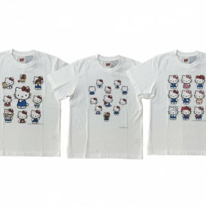 [국내당일배송] 유니클로 헬로키티 반팔 티셔츠 3 Type