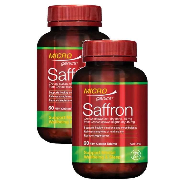 Microgenics Saffron <b>마이크로제닉스</b> 사프론 60정 2팩
