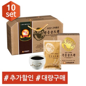 고려인삼유통 6년근 고려홍삼 녹용골드원 70ml 30포, 10개