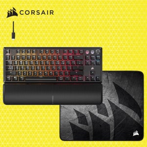 커세어 K70 MGX TKL 자석축 게이밍 기계식키보드 + MM300 PRO MEDIUM 게이밍 마우스패드