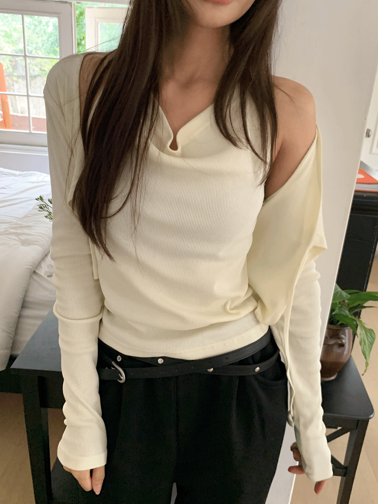 Halter Top Cardigan Set (3color)