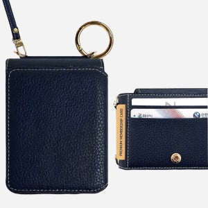 하이클래스 가죽 지갑 플립 케이스 천연 소가죽 네이비, 갤럭시Z 플립4