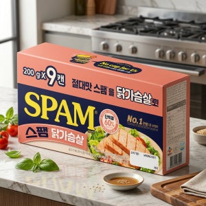 스팸 닭가슴살 햄 200g, 9개 고단백질 풍미 식감