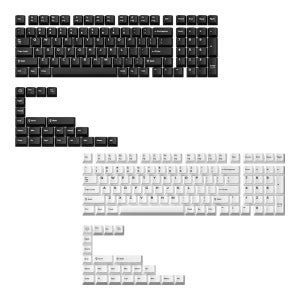 NUPHY 블랙 화이트 디자인 Berry 프로파일 키캡 로우 프로파일 염료승화 PBT 영문