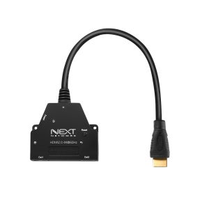 NEXT-402SPC4K60 4K HDMI 2.0일체형 모니터 확장 분배기 영상 공유기 2포트