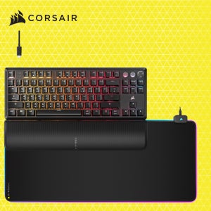 커세어 K70 MGX TKL 자석축 게이밍 기계식키보드 + MM700 RGB EXTEND 게이밍마우스패드 블랙 세트