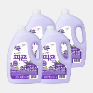 피죤 섬유유연제 용기 2500ml 4개 퍼플라벤더