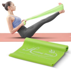 라텍스밴드 실속형 어깨풀업 근력운동 여자홈트레이닝 연두