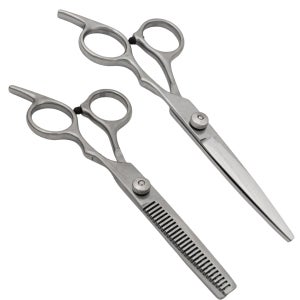 퓨어미즈키 프리미엄 미용 일자가위 숱가위 2개 세트