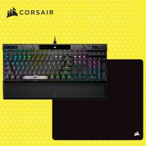 커세어 K70 MAX 자석축 래피드트리거 게이밍 기계식키보드 + MM200 HEAVY 마우스패드 세트