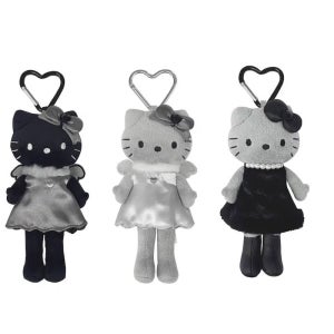 롱다리 모노크롬 키티 키링 산리오 헬로키티 블랙엔젤인형 석굴암에디션 키홀더 백참