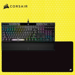 커세어 K70 MAX 자석축 래피드트리거 게이밍 기계식키보드 + MM350 PRO EXTENDED XL 블랙 세트