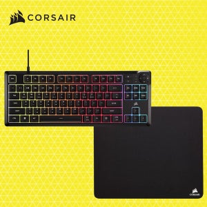 커세어 K55 CORE TKL RGB 저소음 멤브레인 게이밍 키보드 + MM100 MEDIUM