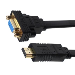 HDMI to VGA컨버터 20cm RGB변환케이블 노트북TV모니터 연결선 RNX0604