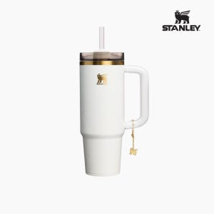 스탠리 퀜처 H2.0 플로우 스테이트 럭스 텀블러 887ml, 페일 스톤 스네이크 스킨