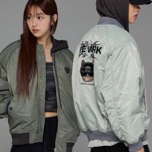 공용) 힙독 카라비너 후드 항공점퍼