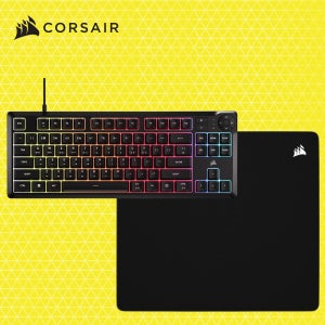 커세어 K55 CORE TKL RGB 저소음 멤브레인 게이밍키보드 + MM500 V2 LARGE