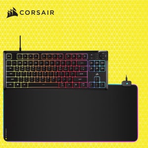 커세어 K55 CORE TKL RGB 저소음 멤브레인 게이밍키보드 + MM700 RGB EXTEND