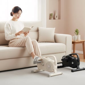 이고진 HM980 실내자전거 미니바이크 헬스 좌식 어르신 노인 재활 아이보리