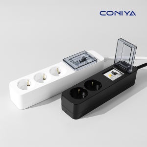 코니야 고용량 국산멀티탭 4000W 과부하차단 누전 배선차단 멀티콘센트 화이트2구 1.5M