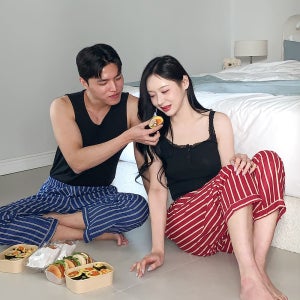 국산 여성 파자마 9부 7부 5부 체크 잠옷바지 가을 겨울 홈웨어 실크 잠옷