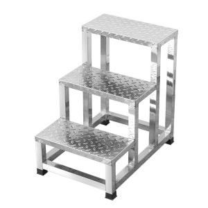 2단 작업 발판 안전 이동식 간이 철제 계단 계단식 사다리 소형 2단 운반