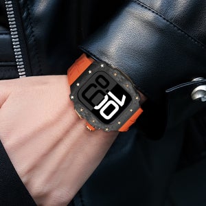애플워치 10 애차드밀 46mm 불소고무 일체형 풀커버 명품 전면 후면 스트랩