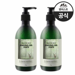 맨허스트 저자극 미산성 보습 트러블 안나는 시카 쉐이빙 젤 포르테 300g x 2개