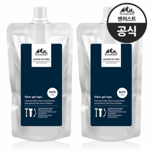 맨허스트 저자극 미산성 보습 트러블 안나는 시카 쉐이빙 젤 포르테 리필 250g x 2개
