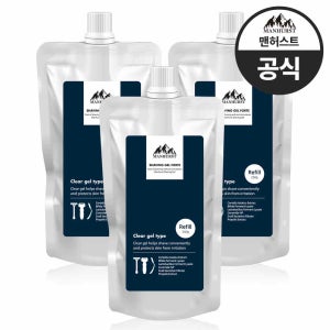 맨허스트 저자극 미산성 보습 트러블 안나는 시카 쉐이빙 젤 포르테 리필 250g x 3개