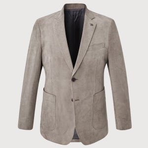 6995 인디안 타운 웰메이드 남성 간절기(가을출시) 스웨이드원단 테일러드카라넥 믹스컬러 솔리드 일반핏 단추형 안감전체우라 콤비 자켓 MITFU5F9111