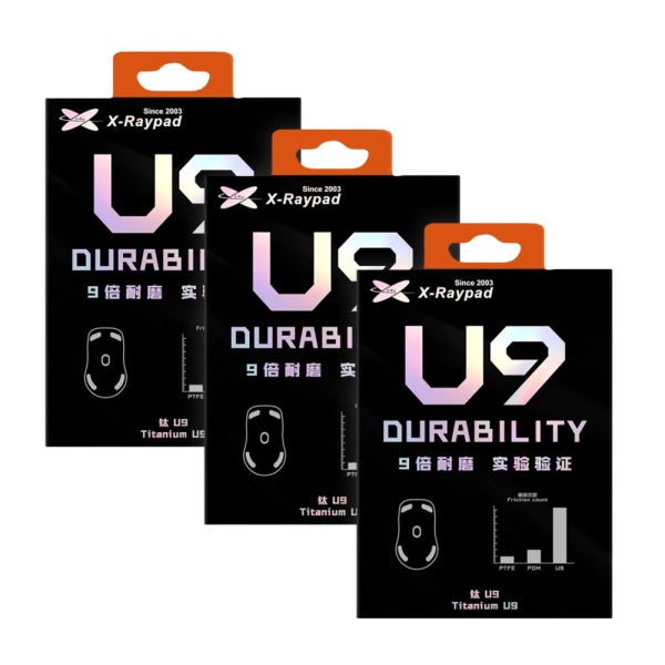 X-raypad 티타늄 U9 AIR Universal 도트 40pcs 범용 유리패드 피트