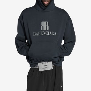 발렌시아가 나노 BB 미디엄 핏 후드 페이드 블랙 767877TSVO31083