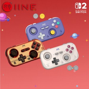 이이네 닌텐도 스위치2 크로노스 레트로 무선 프로 컨트롤러 게임패드 조이콘 프로콘 PC 안드로이드