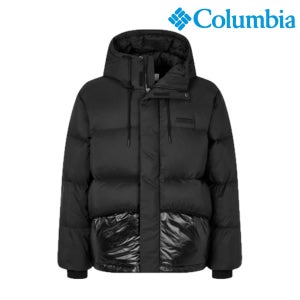 컬럼비아 남성 헤비 다운 점퍼 구스 경량 발열 레귤러 핏 보온 패딩 후드 자켓 M3489