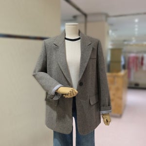 [CC콜렉트]울 알파카 블렌드 싱글 자켓(C253MSF101)