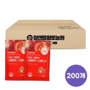 참앤들황토농원 착즙 100% 갈아만든 토마토즙 100ml 100포, 2개