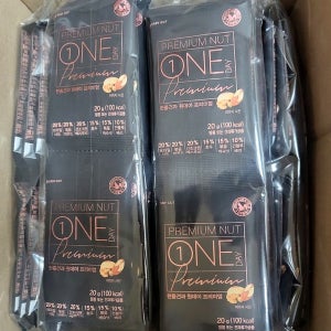 산과들에 원데이 프리미엄 하루견과 20g 100봉 실속포장 6종 견과류 믹스넛