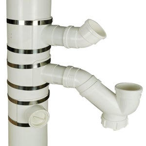 PVC파이프 pvc파이프부속 연결 배관 틈새 부속 자재 공업용 구멍 조인트 주방 수도관 배수관 개구 설비 벌리기 부품 75x50