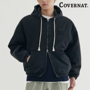 커버낫 남자자켓 봄버 데님 후드 자켓 집업