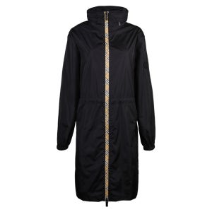 버버리 여성 빈티지 체크 나일론 후드 롱 자켓 8110311 A1189