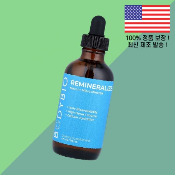 <b>바디바이오</b> 리미네랄라이즈 매크로 마이크로 미네랄 4온스 118ml BodyBio Remineralize Macro Micro Minerals 4fl oz