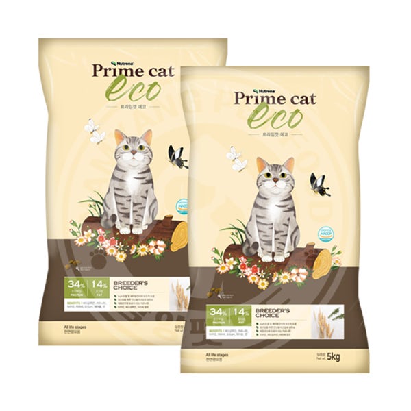 프라임캣ECO 10kg (5kg x2) 고양이사료대용량 길고양이사료 길냥이 전연령 뉴트리나