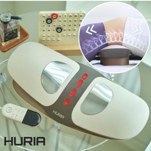 휴리아 허리 업 마사지기 공기압 에어리프트 온열 진동 EMS 저주파 무선 골반 스트레칭