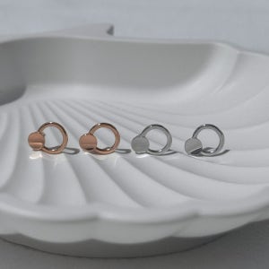 14k 18k 루미에르 미니 골드 귀걸이 심플 데일리 포인트 이어링