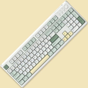 사무실 무소음 멤브레인 키보드 보글보글 저소음 풀배열 조용한 그린 사무용 유무선 키보드