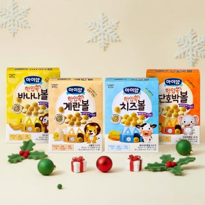아이얌 한입쏙 볼과자 세트 (계란2개+치즈2개+단호박2개+바나나2개)