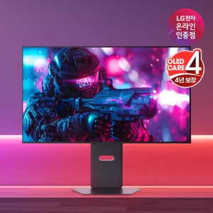 (올레드 케어 4년) 혜택가 125만 LG 32GX850A OLED 4K UHD 330Hz 듀얼주사율 게이밍모니터 80~81cm(32인치)