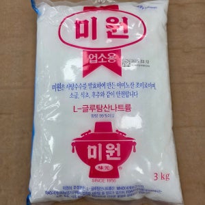 대상 미원A3 노말 3kg 업소용 조미료 MSG 대용량